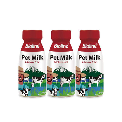 Bioline Pet Milk | Lactose-Free Fresh Milk for Cats & Dogs 220ml
