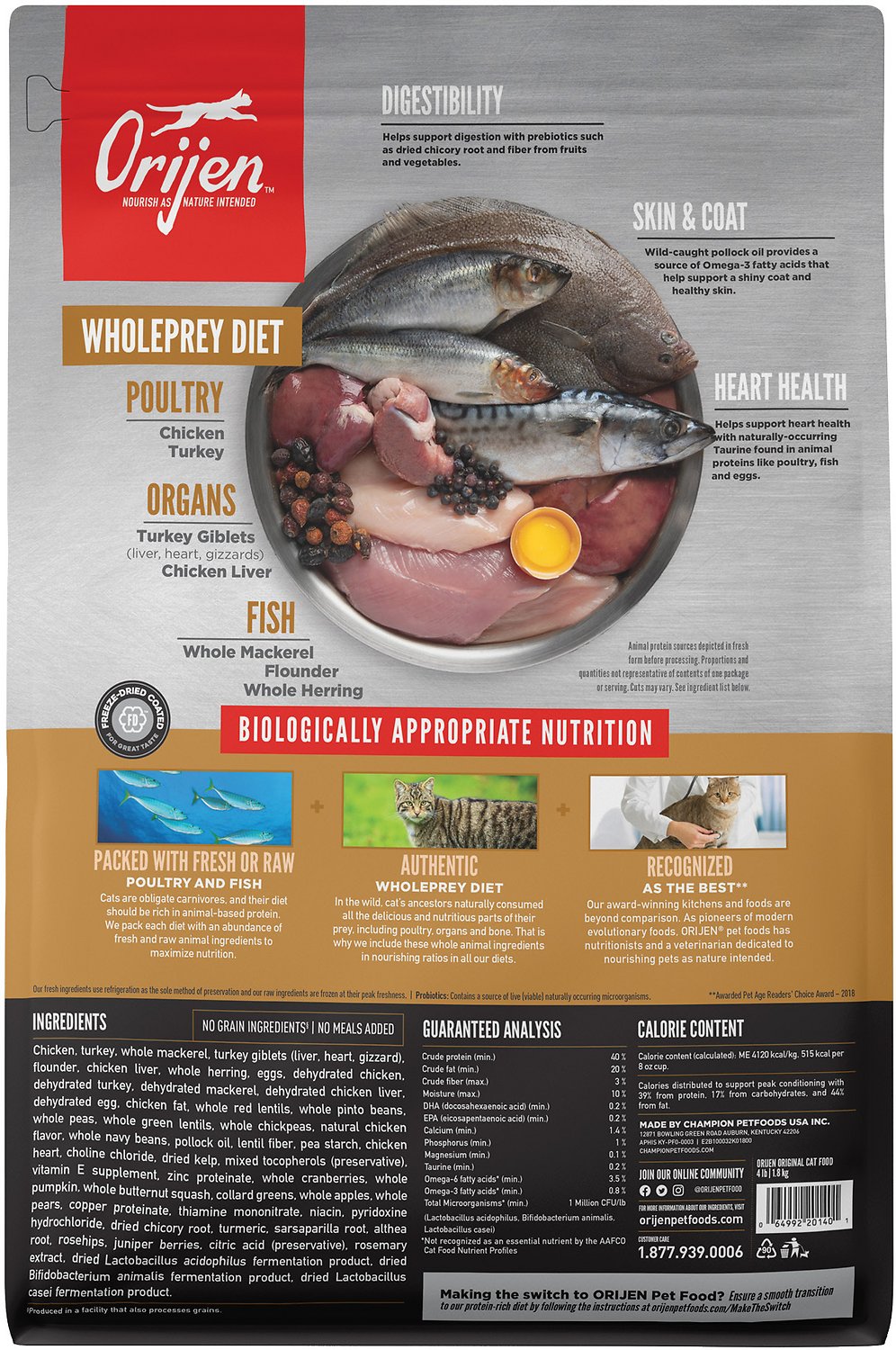 ORIJEN Original Grain-Free Dry Cat Food