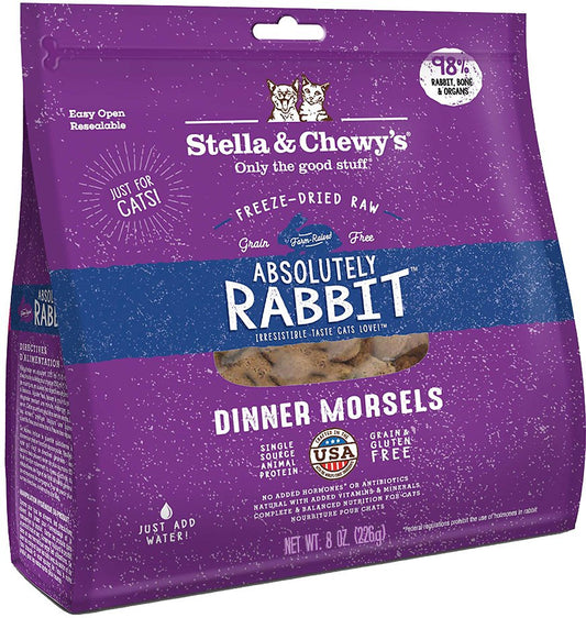Stella & Chewy's Absolutely Rabbit Dinner Morsels Freeze-Dried Raw Cat Food