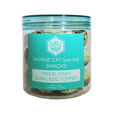 Savage Cat Freeze Dried Whole Quail Eggs 2oz