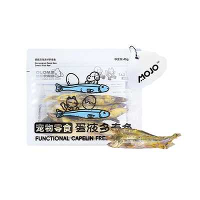 MOJO Egg Yolk Coated Capelin & Fish Roe Freeze Dried