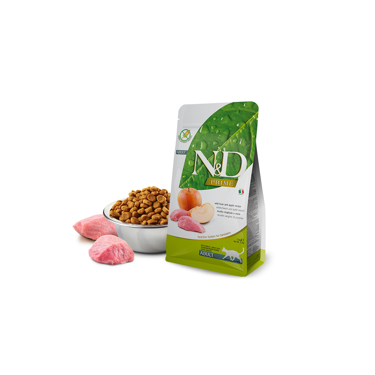 Farmina N&D Prime Wild Boar & Apple Adult Dry Cat Food 11lb