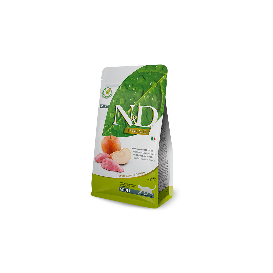 Farmina N&D Prime Wild Boar & Apple Adult Dry Cat Food 11lb