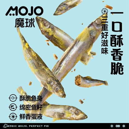 MOJO Egg Yolk Coated Capelin & Fish Roe Freeze Dried
