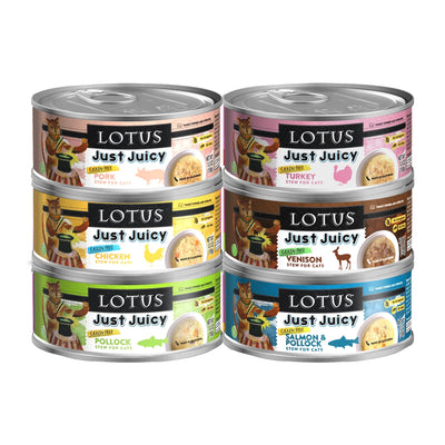 Lotus Just Juicy Stew Grain-Free Cat Canned Food