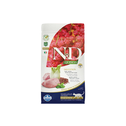 Farmina N&D Quinoa Digestion Lamb, Quinoa, Fennel & Mint Adult Dry Cat Food 11lb