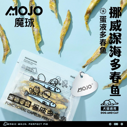 MOJO Egg Yolk Coated Capelin & Fish Roe Freeze Dried