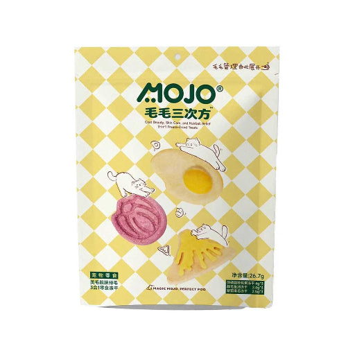 MOJO Coat Beauty 3-in-1 Freeze-Dried Cat Treats | Coat Care, Skin Care & Hairball Relief 26.7g