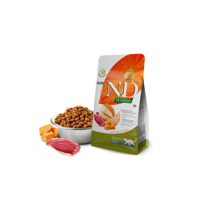 Farmina N&D Pumpkin Duck & Cantaloupe Melon Adult Dry Cat Food 11lb