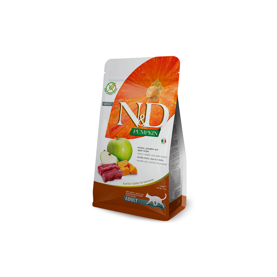Farmina N&D Pumpkin Venison & Apple Adult Dry Cat Food 11lb
