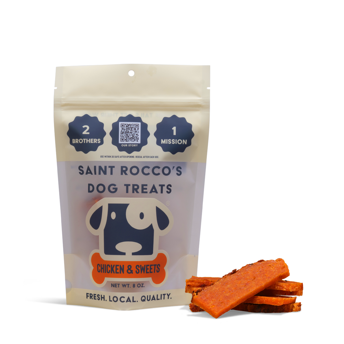 Saint Rocco‘s Treats Chicken & Sweet Potato (8oz)