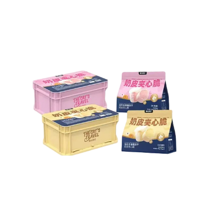 The Cat's Travel Milk Skin Crispy Freeze-Dried Complete Cat Food 105g (15g x 7)