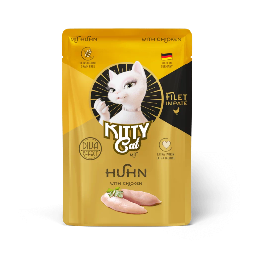 KittyCat Complete Wet Cat Food | Filet in Paté Chicken | Grain-Free | Made in Germany 85g