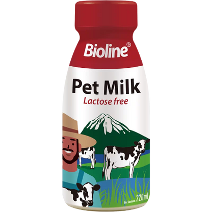 Bioline Pet Milk | Lactose-Free Fresh Milk for Cats & Dogs 220ml