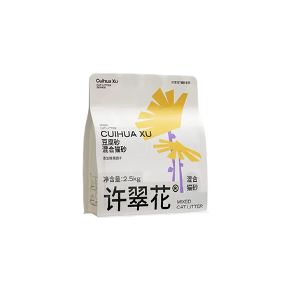 Cuihua Xu Tofu Mixed Cat Litter 2.0 – Upgraded with Odor-Eliminating Beads (2.5kg)
