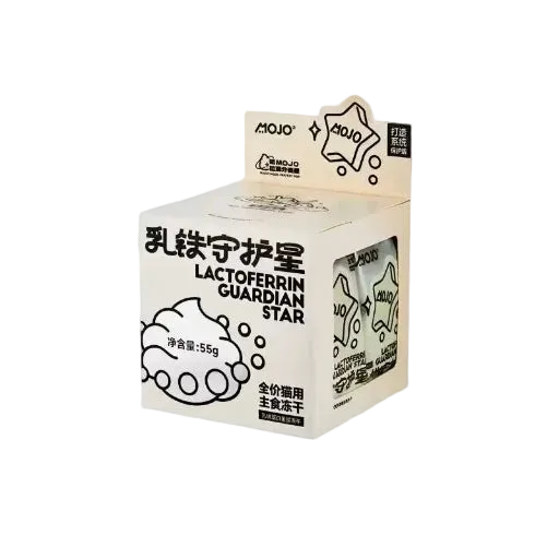 MOJO Lactoferrin Guardian Star Goat Colostrum Poached Egg Freeze-Dried Cat Food 