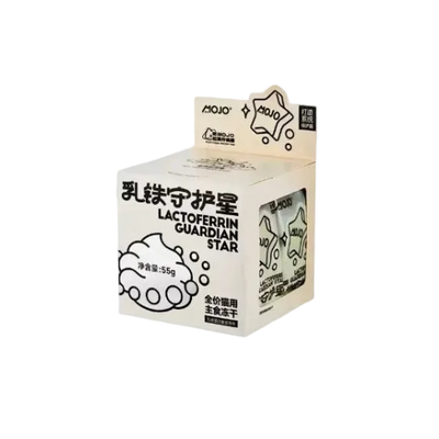 MOJO Lactoferrin Guardian Star Goat Colostrum Poached Egg Freeze-Dried Cat Food 