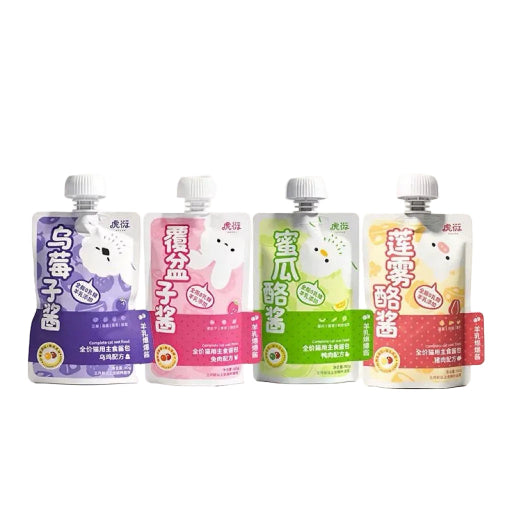 Huyan Complete Nutrition Cat Food Sauce Pouch with Goat Milk Bursting Balls 80g