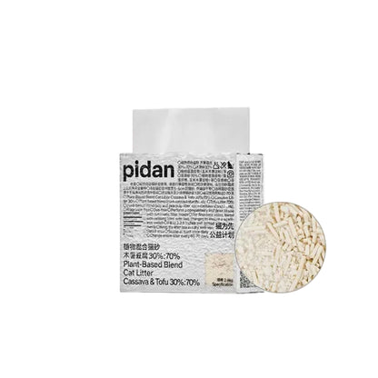 Pidan Cassava & Tofu Plant-Based Blend Cat Litter – 30:70 Formula (2.4kg / 9.6kg Bundle)