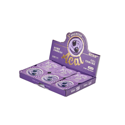FerryTai Acai Berry Complete Cat Food Mousse Cup - Goat Milk & Multi-Protein Blend