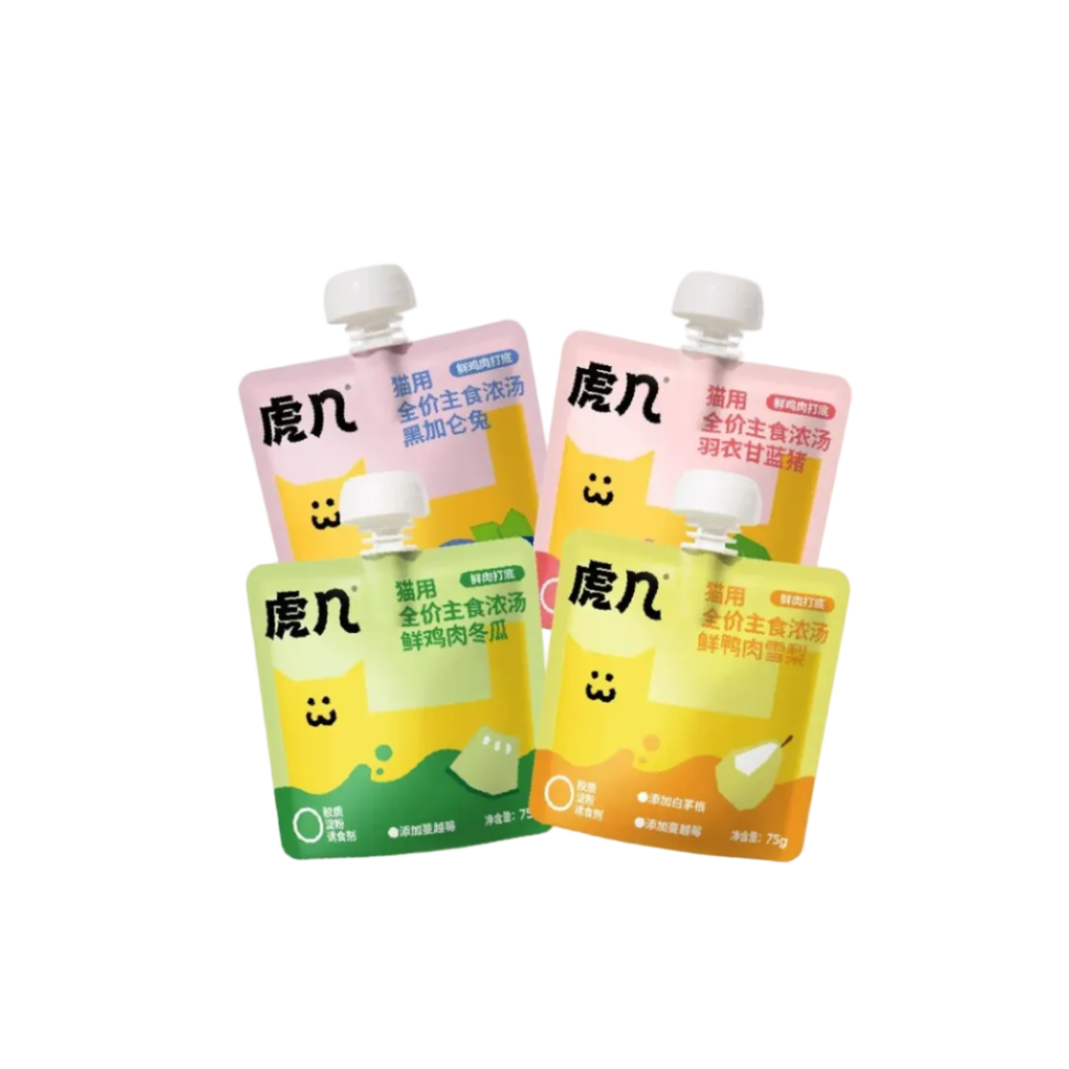 Huji Complete Cat Soup Pouch 75g