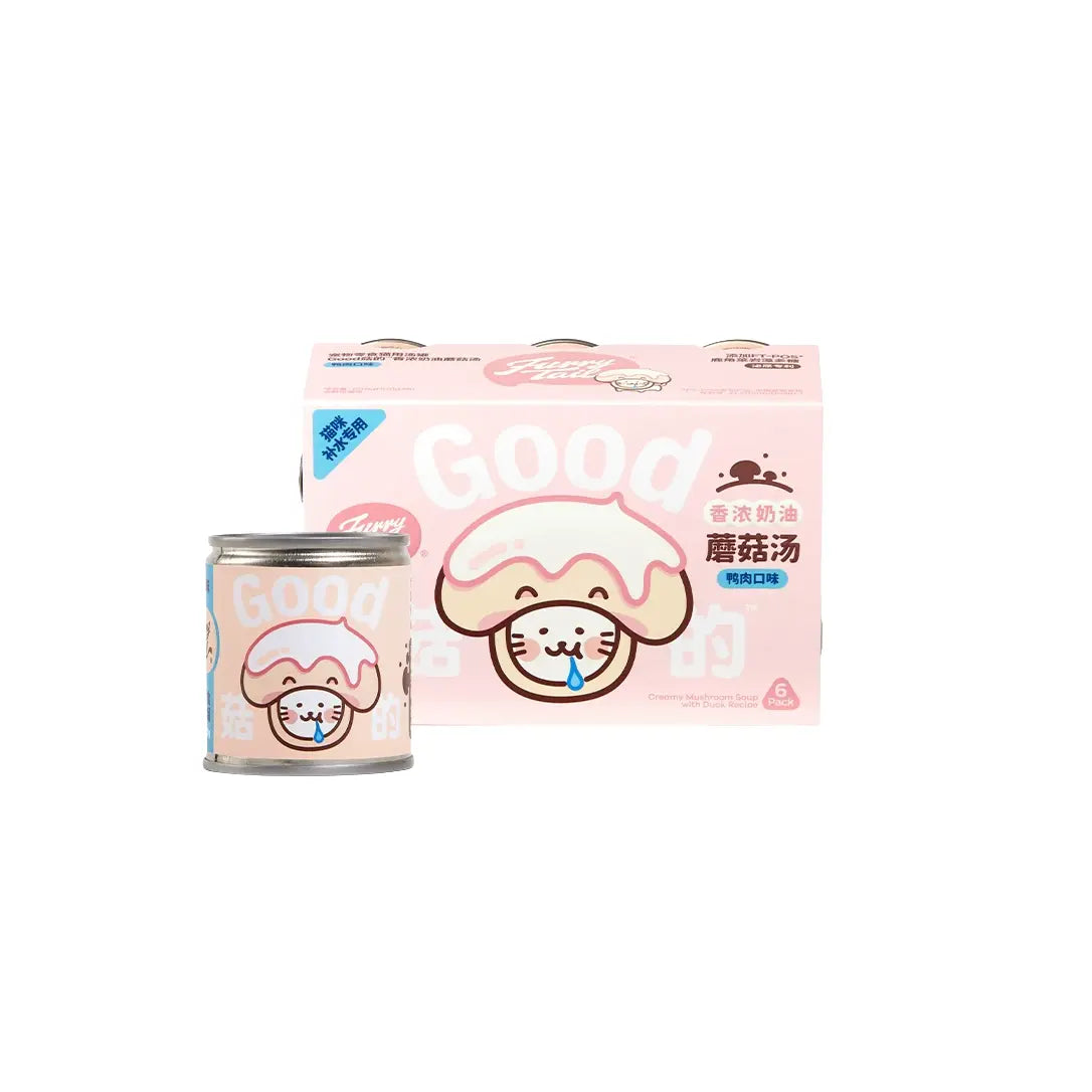 Furrytail Creamy Mushroom Soup for Cats 100g – Hydrating Cat Broth