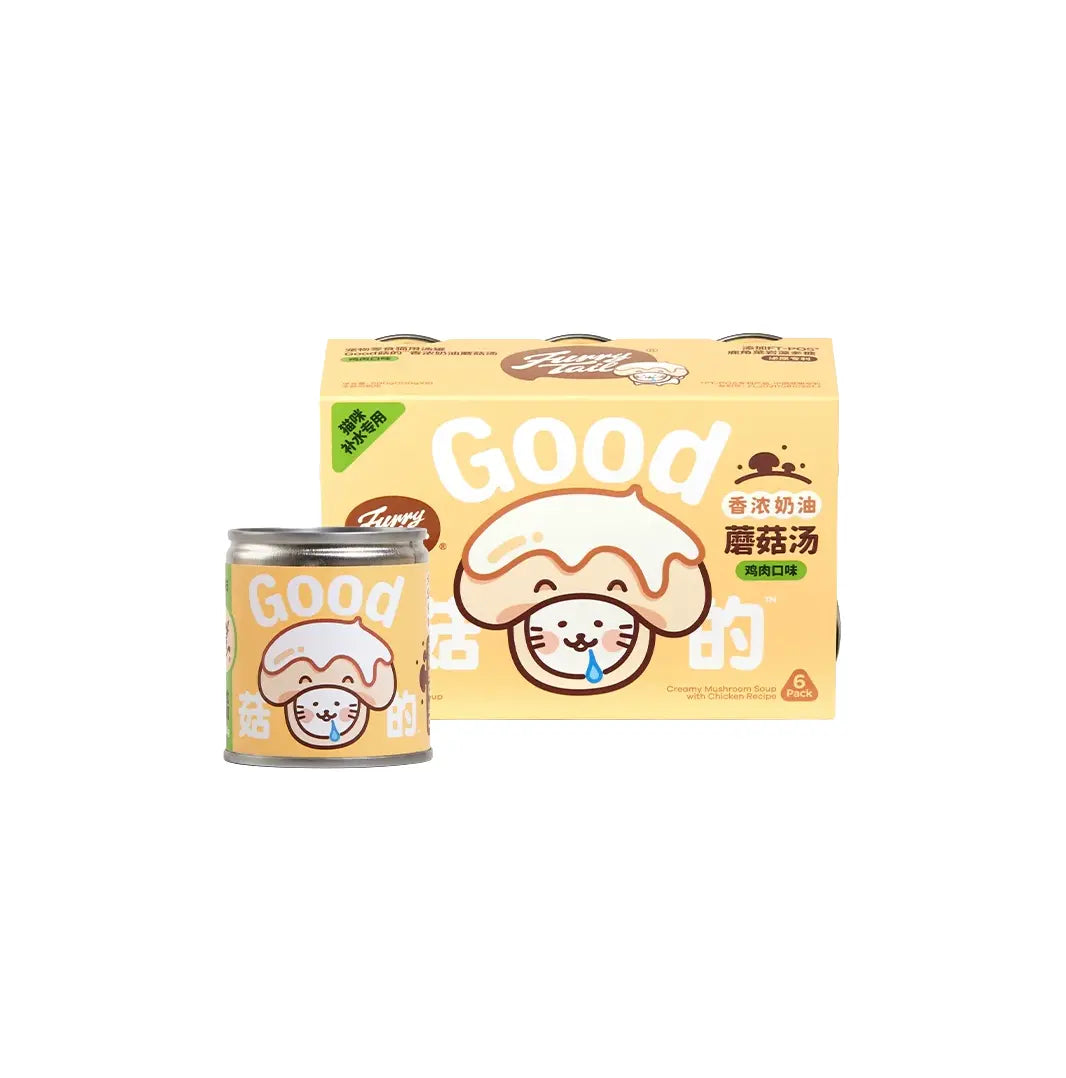 Furrytail Creamy Mushroom Soup for Cats 100g – Hydrating Cat Broth
