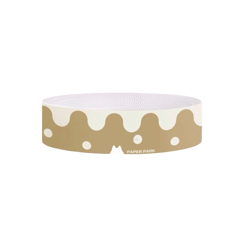 Paper Park | Double-Sided Cat Scratcher (Butter Donut Large Round)
