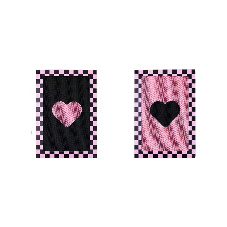 Paper Park | Double-Sided Cat Scratcher (Black & Pink Heart)