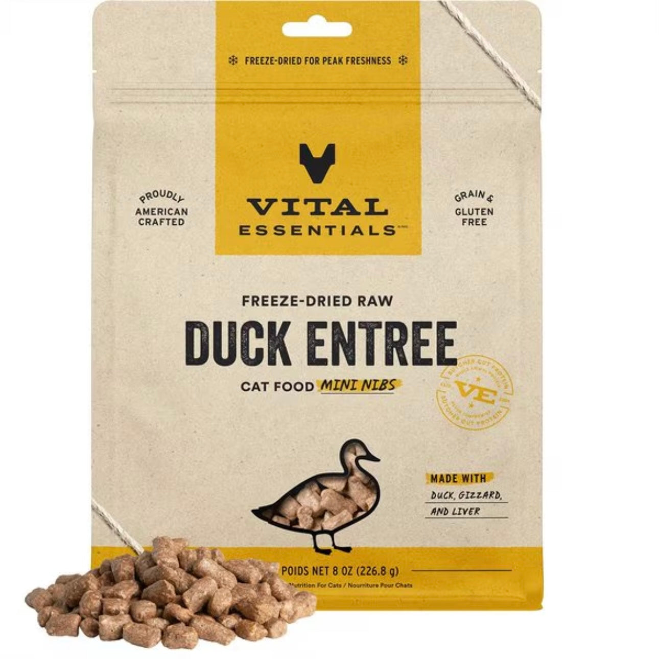 Vital Essentials Mini Nibs Grain-Free Freeze-Dried Raw