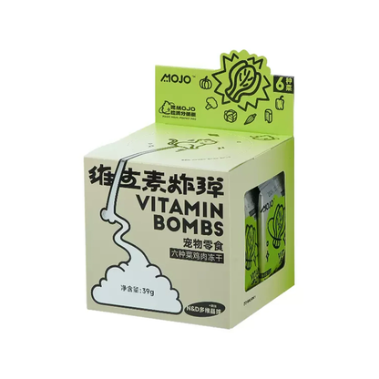MOJO  Vitamin Bombs 6 Mixed Veggies & Chicken Freeze Dried Treat