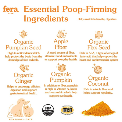 FERA Pumpkin Plus Fiber Support for Dogs and Cats