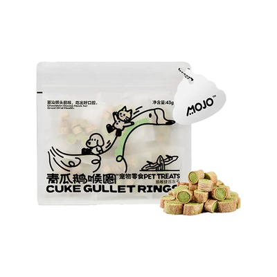 MOJO Cucumber & Goose Trachea Dental Roll Freeze Dried
