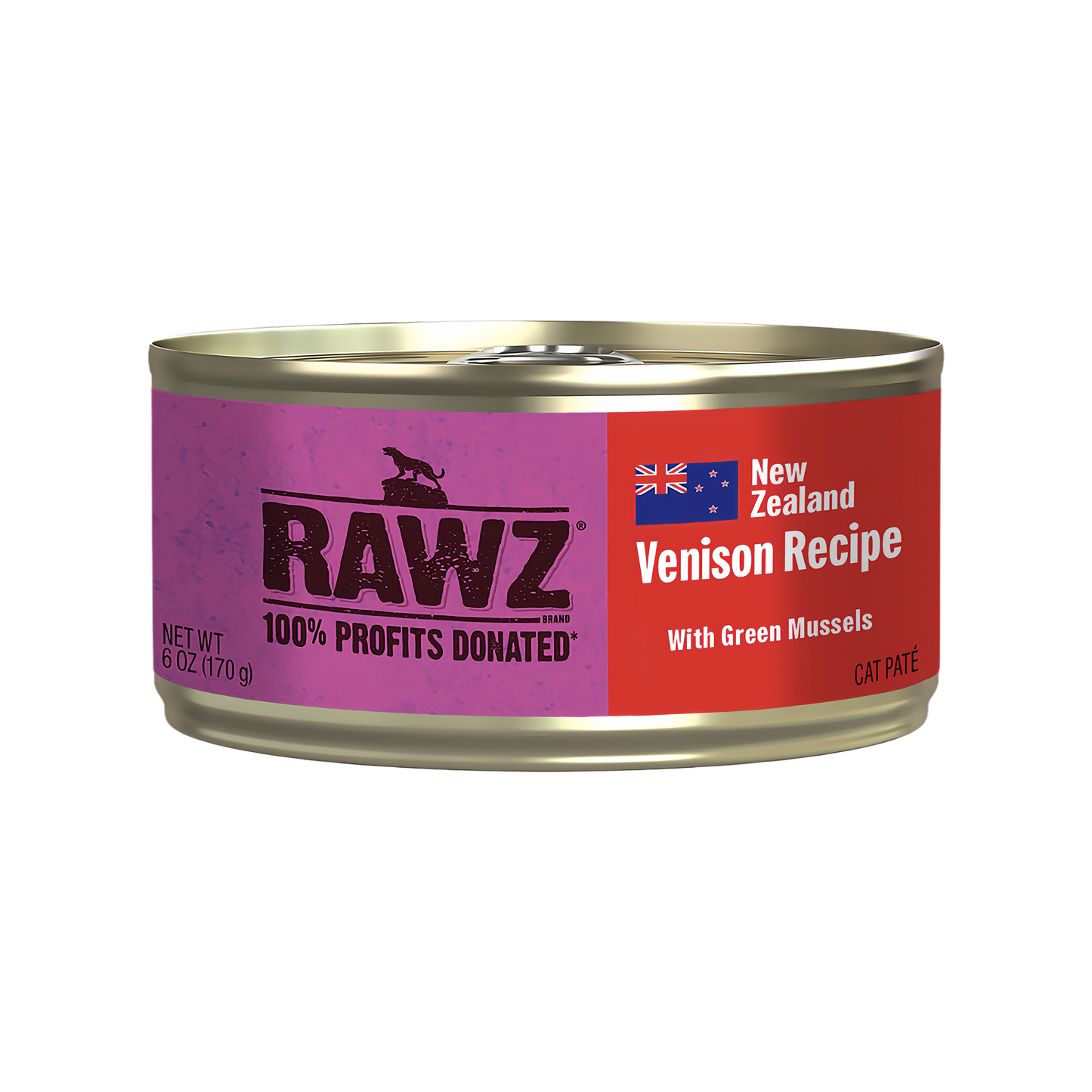 Rawz 94% Venison Recipe Pate Cat Food
