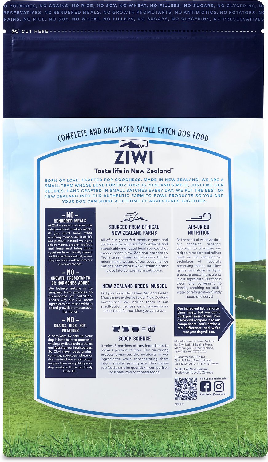 Ziwi Peak Lamb Grain-Free Air-Dried Dog Food